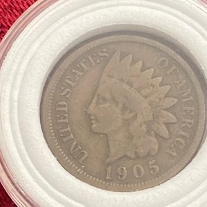 Antique 1905 INDIAN HEAD ONE CENT